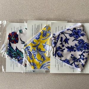 Tory Burch face masks (set of 3)